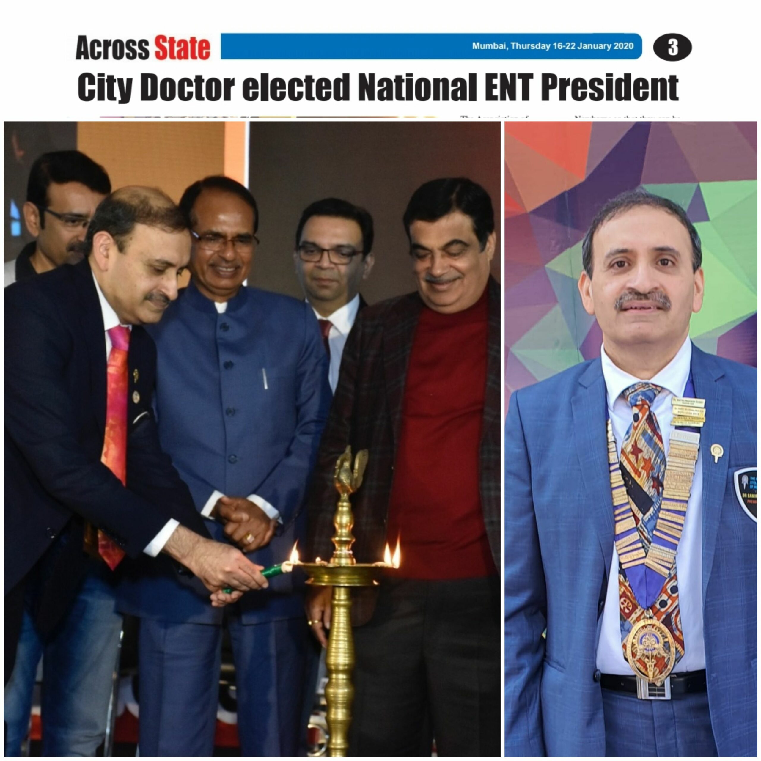 National President 2020-2021 Association of Otolaryngologists of India